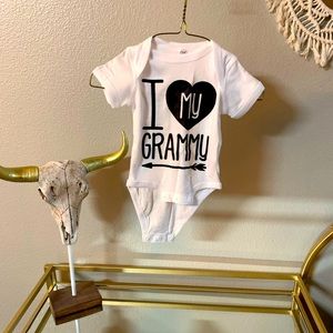 I love my Grammy onesie, NWOT, size 6 mo